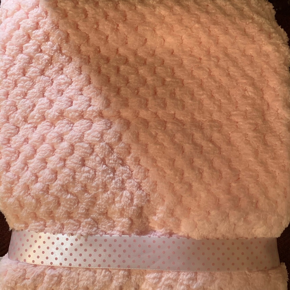 Baby girls infant plush blankets